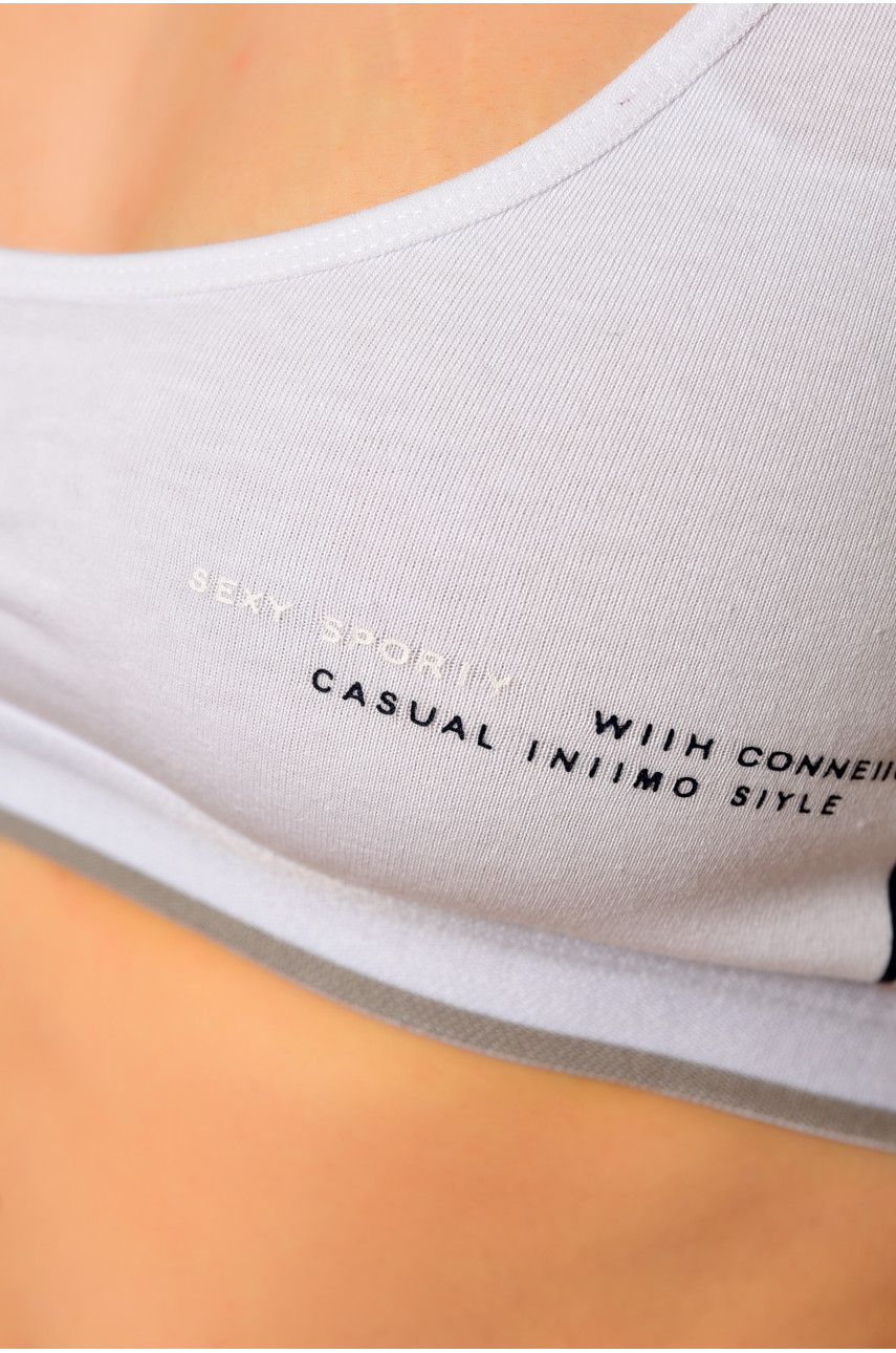 Топ женский белого цвета чашка В 195487 Топ женский белого цвета чашка В 195487