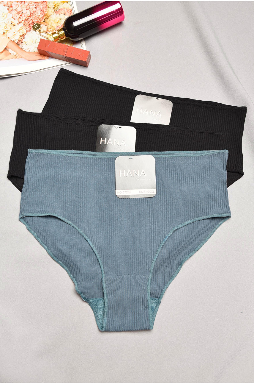 Набор трусов женских полубатальных 3 штуки 57259 195499