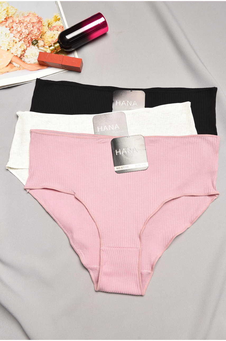 Набор трусов женских полубатальных 3 штуки 57259 195500