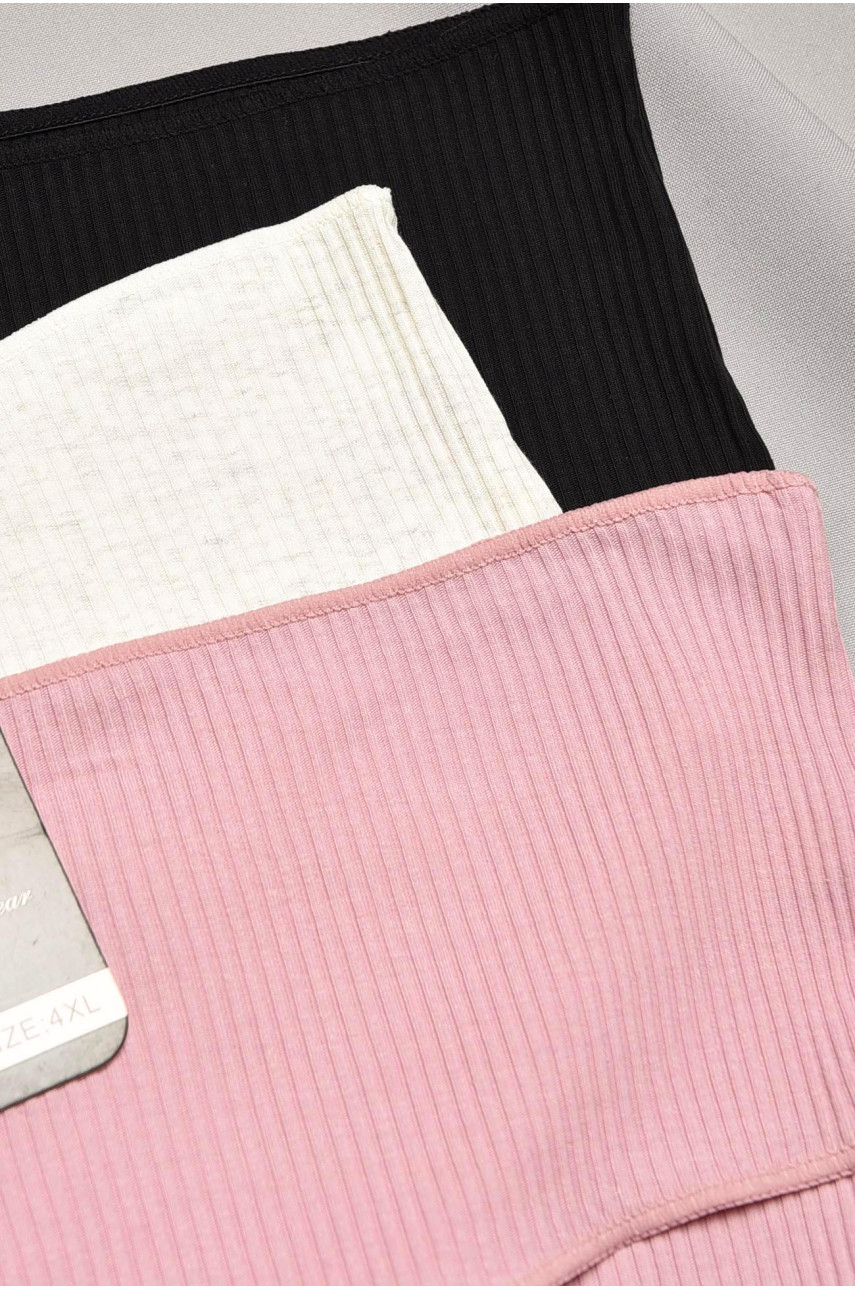 Набор трусов женских полубатальных 3 штуки 57259 195500