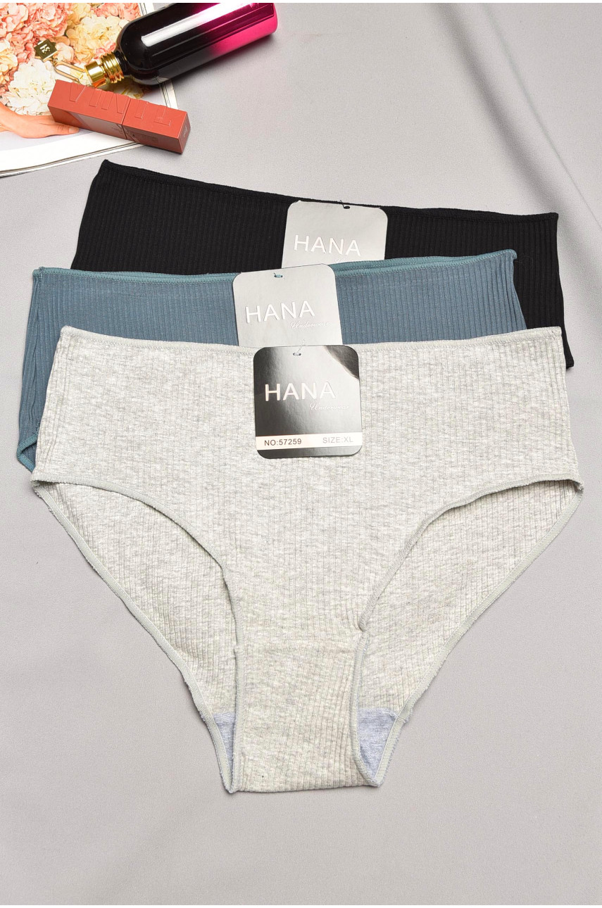 Набор трусов женских полубатальных 3 штуки 57259 195501