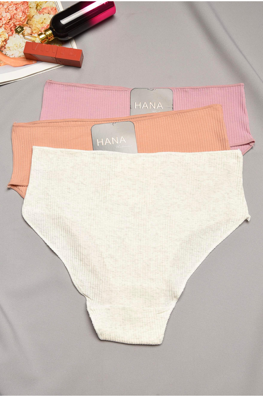 Набор трусов женских полубатальных 3 штуки 57259 195502