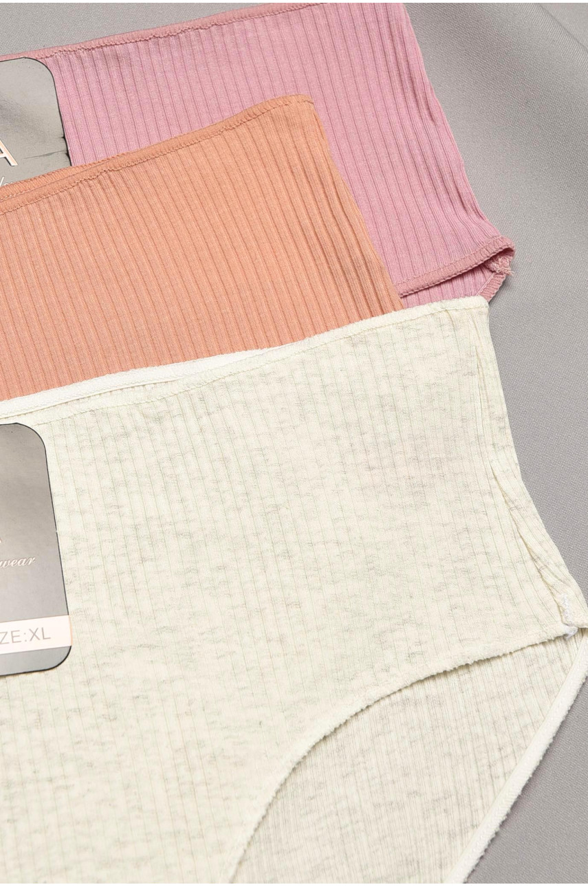 Набор трусов женских полубатальных 3 штуки 57259 195502