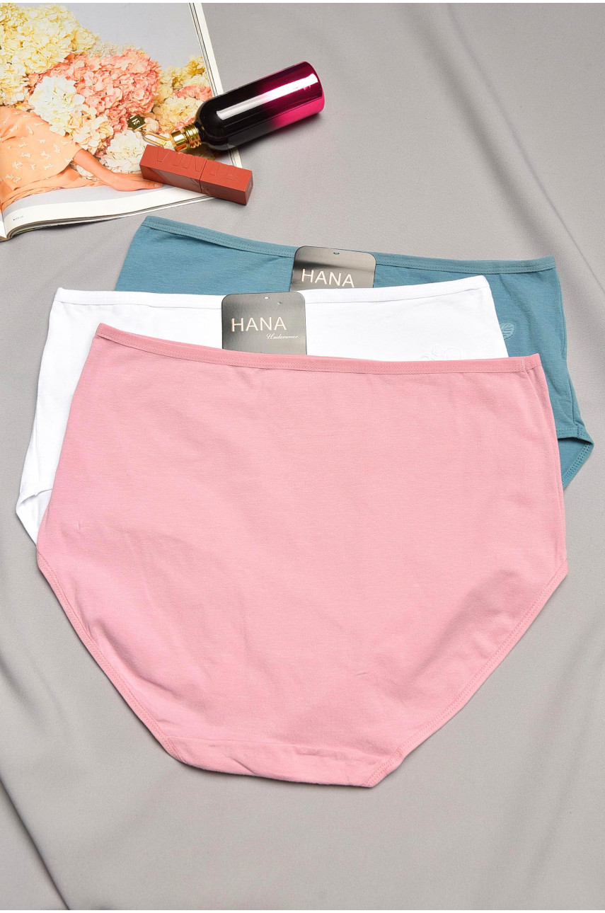 Набор трусов женских полубатальных 3 штуки 24129 195503