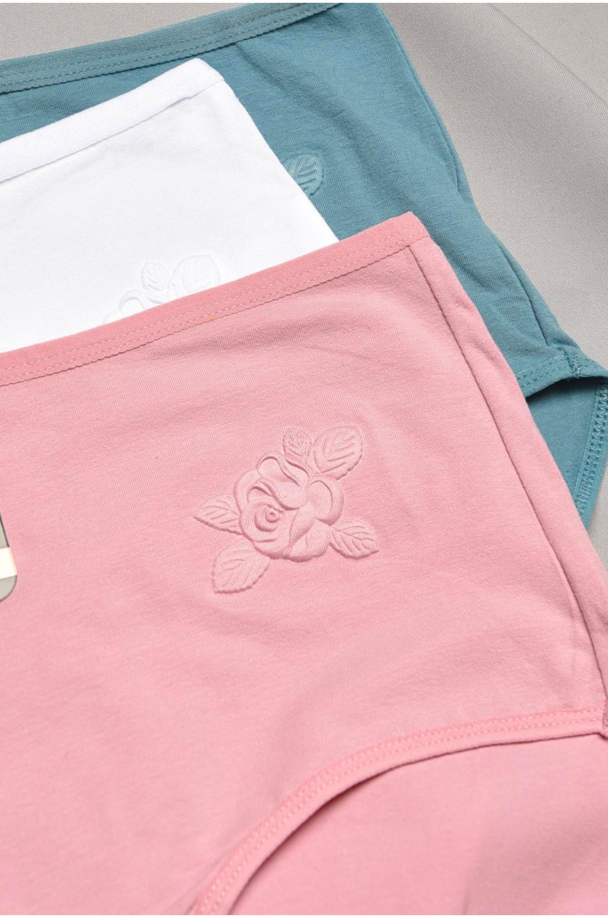 Набор трусов женских полубатальных 3 штуки 24129 195503