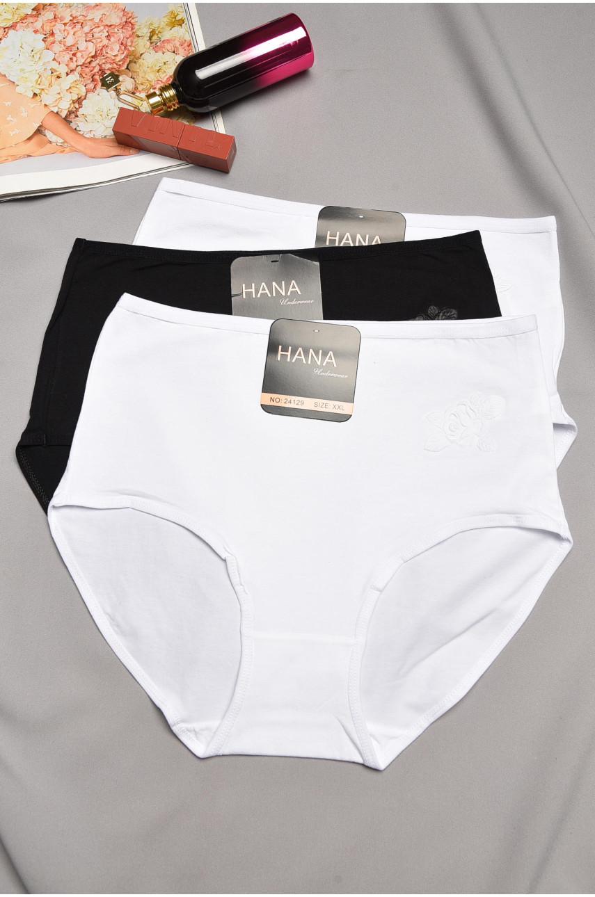 Набор трусов женских полубатальных 3 штуки 24129 195506