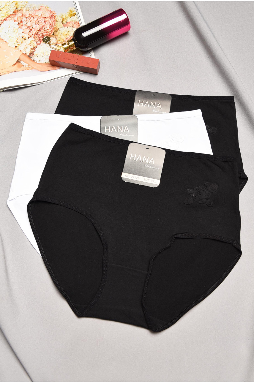Набор трусов женских полубатальных 3 штуки 24129 195507