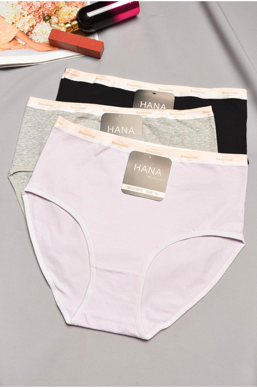 Набор трусов женских полубатальных 3 штуки 21003 195511