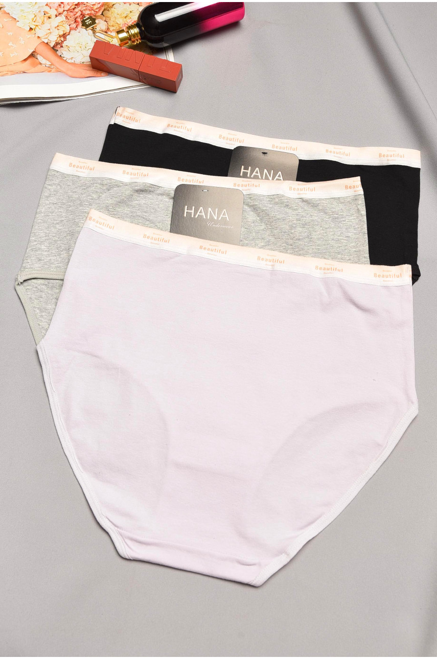 Набор трусов женских полубатальных 3 штуки 21003 195511