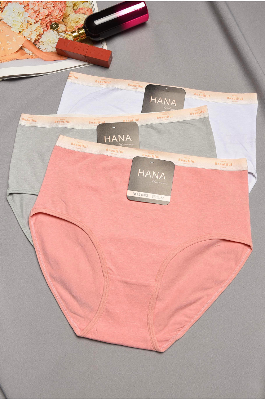 Набор трусов женских полубатальных 3 штуки 21003 195513