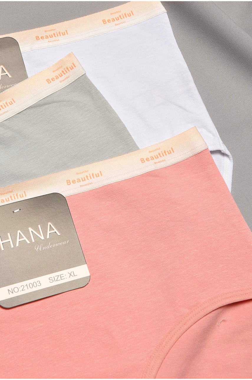 Набор трусов женских полубатальных 3 штуки 21003 195513