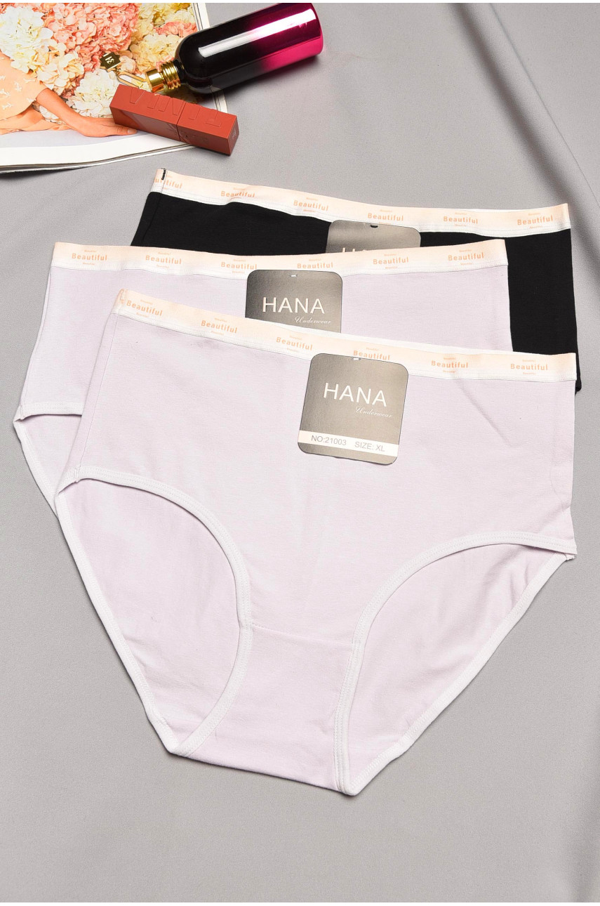 Набор трусов женских полубатальных 3 штуки 21003 195514