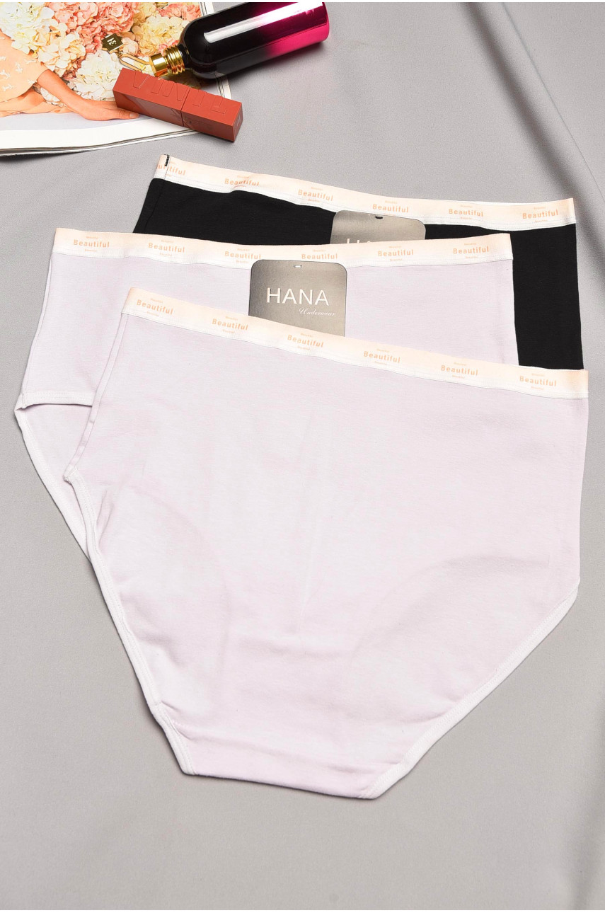 Набор трусов женских полубатальных 3 штуки 21003 195514