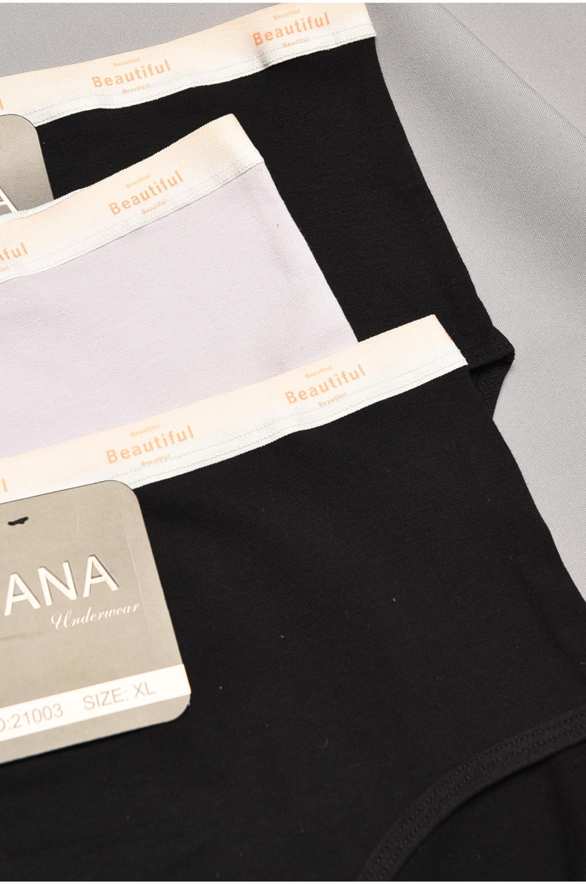 Набор трусов женских полубатальных 3 штуки 21003 195515