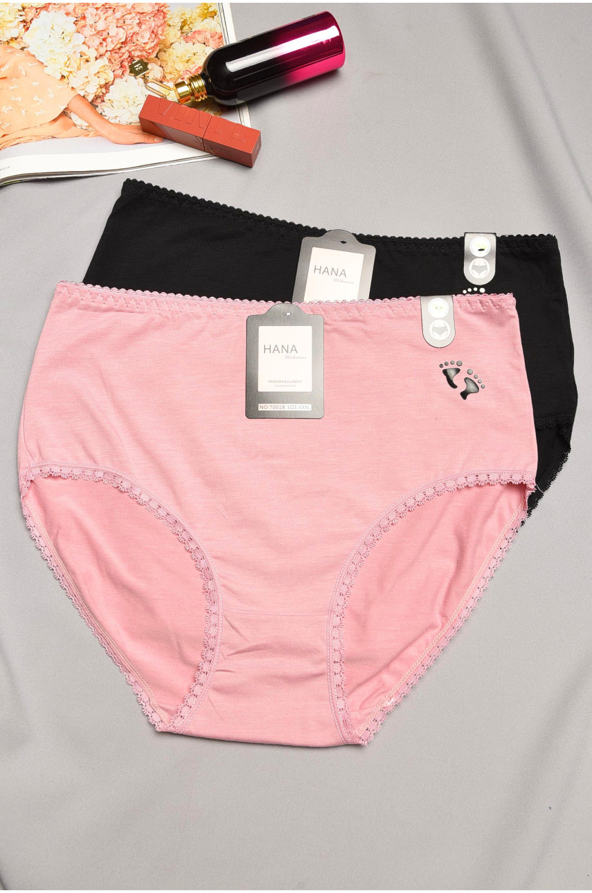 Набор трусов женских полубатальных 2 штуки 70018 195521