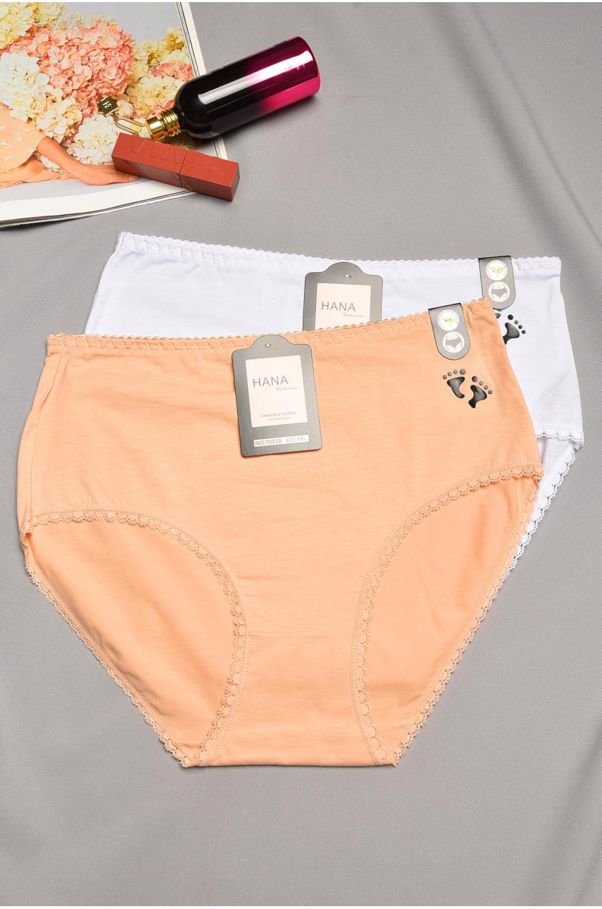 Набор трусов женских полубатальных 2 штуки 70018 195522