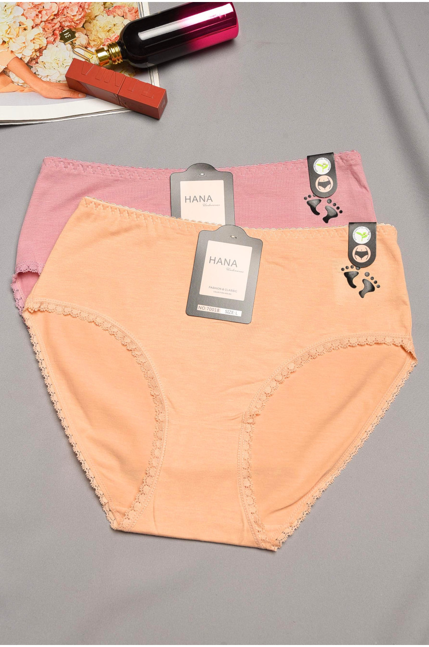 Набор трусов женских полубатальных 2 штуки 70018 195524