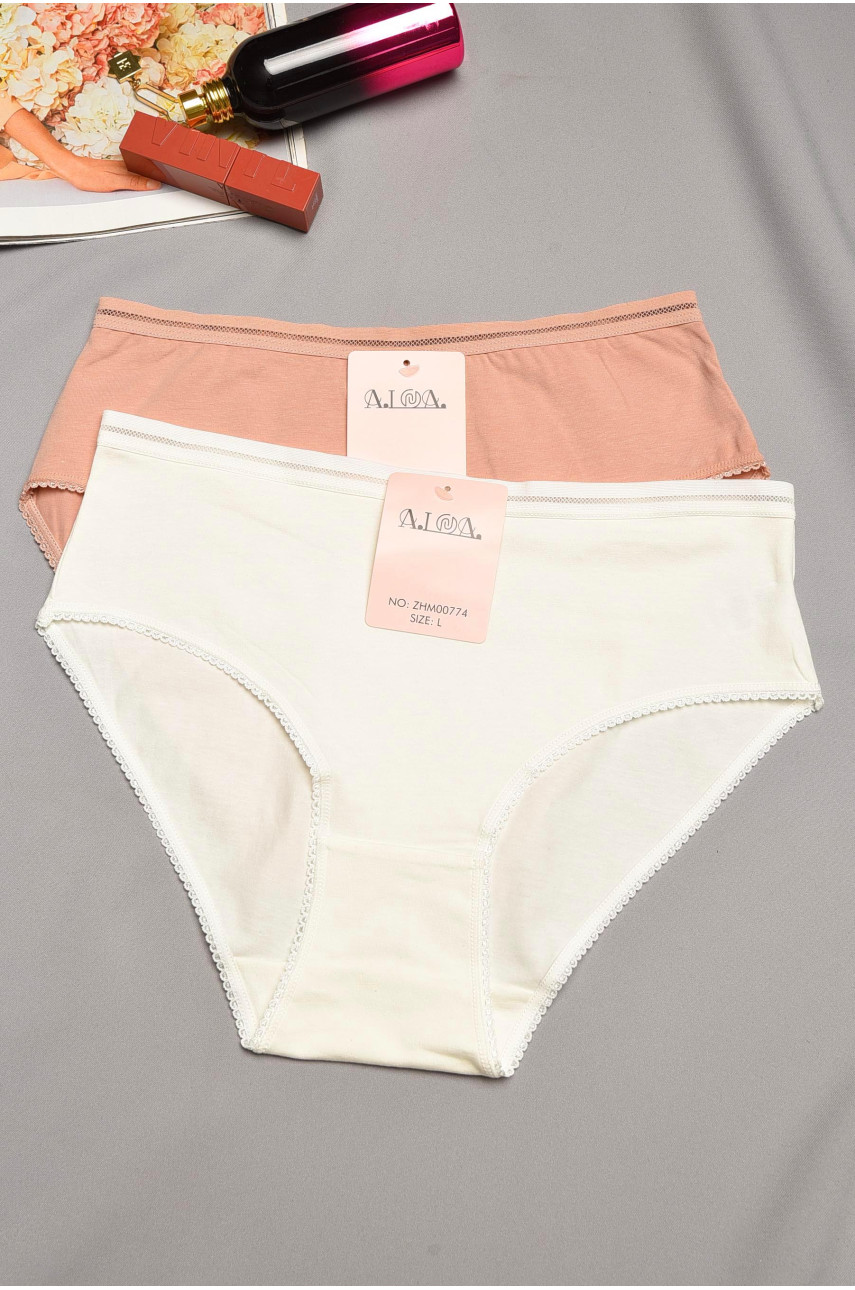 Набор трусов женских полубатальных 2 штуки 00774 195525