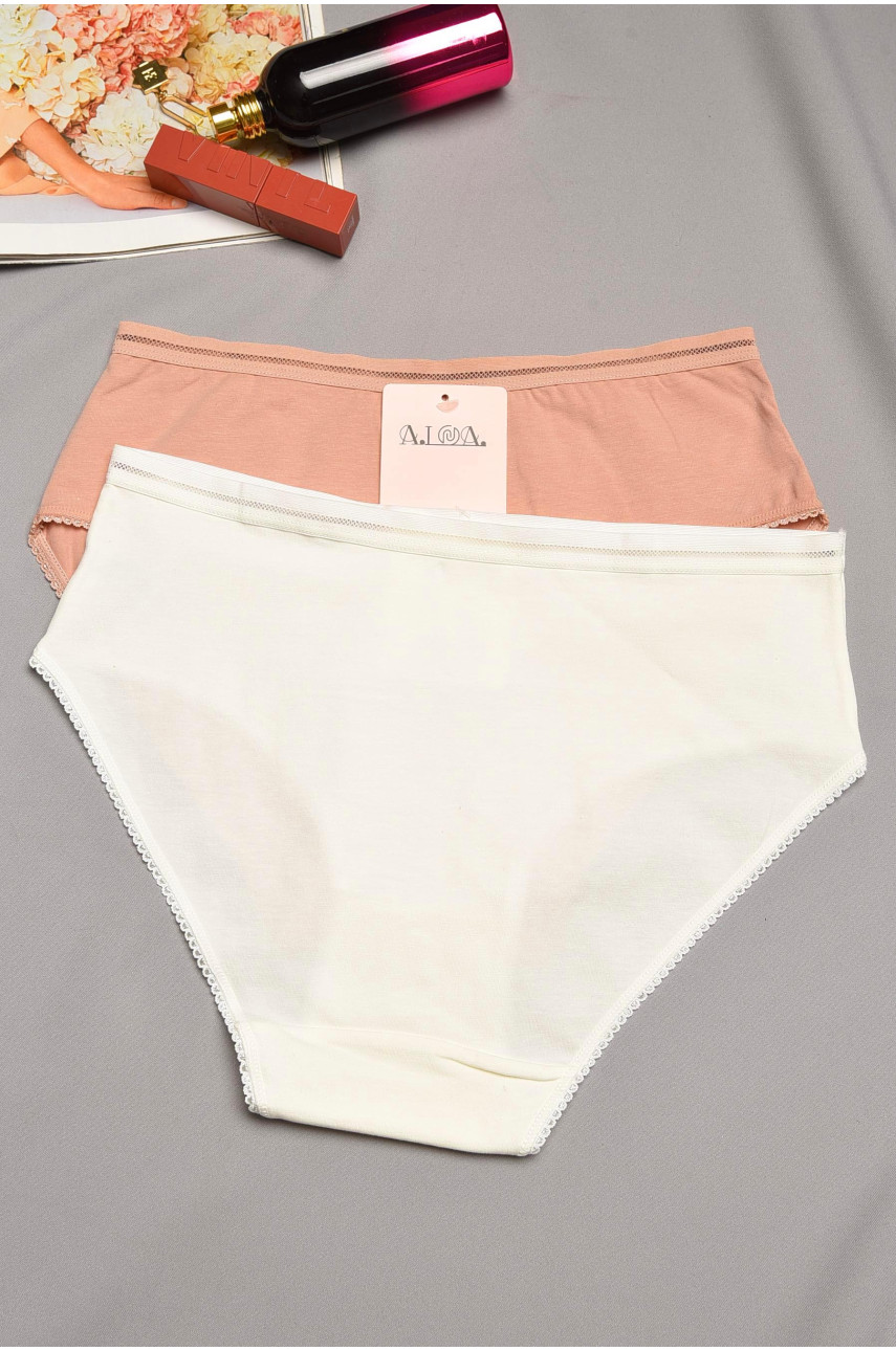 Набор трусов женских полубатальных 2 штуки 00774 195525