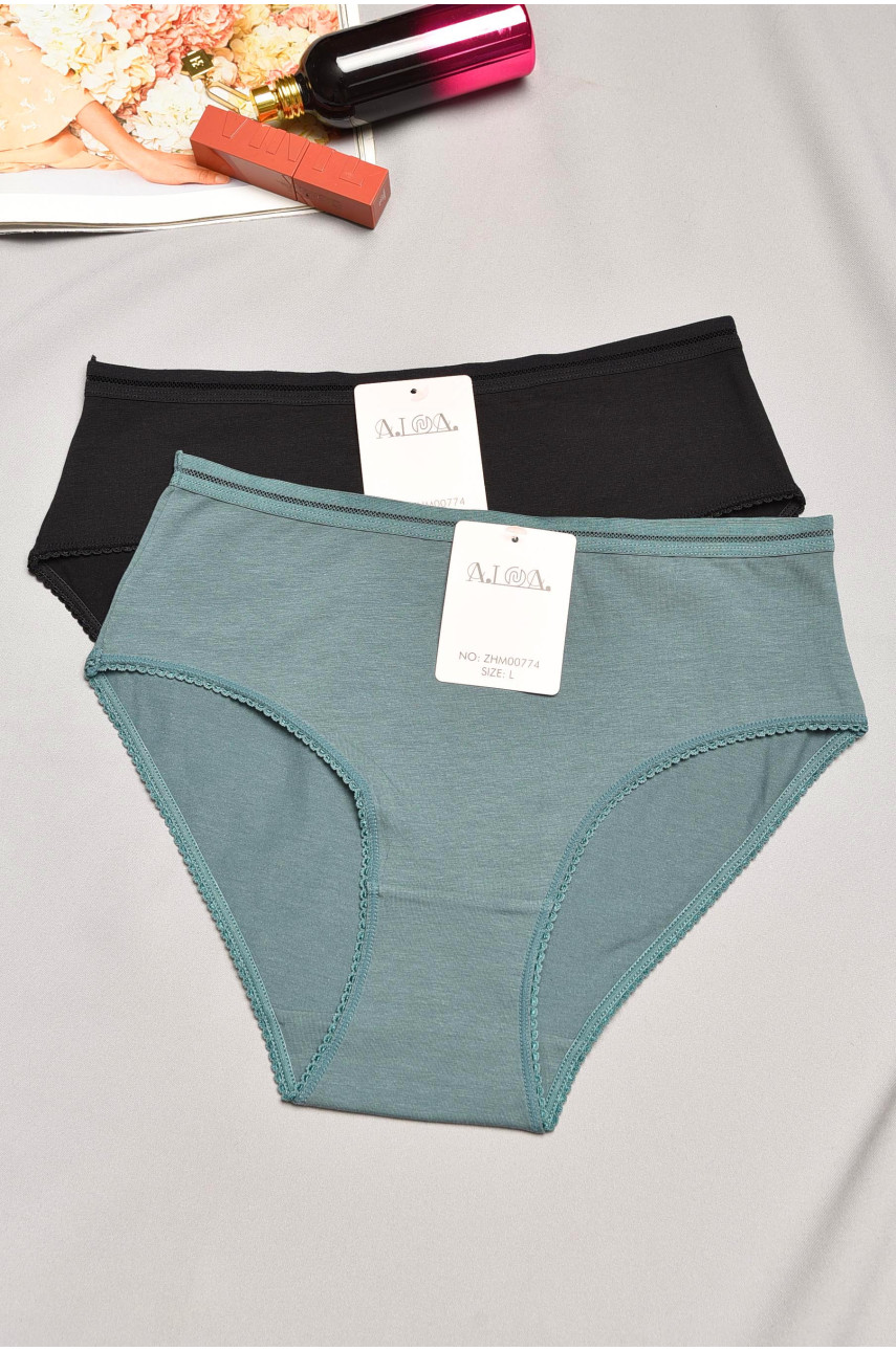 Набор трусов женских полубатальных 2 штуки 00774 195526