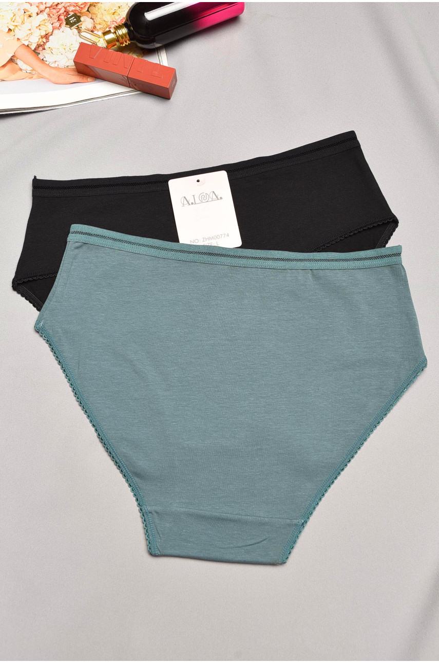 Набор трусов женских полубатальных 2 штуки 00774 195526