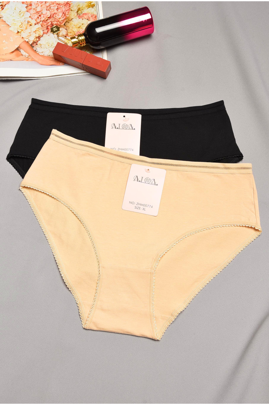 Набор трусов женских полубатальных 2 штуки 00774 195527