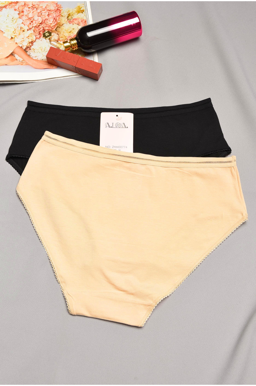 Набор трусов женских полубатальных 2 штуки 00774 195527