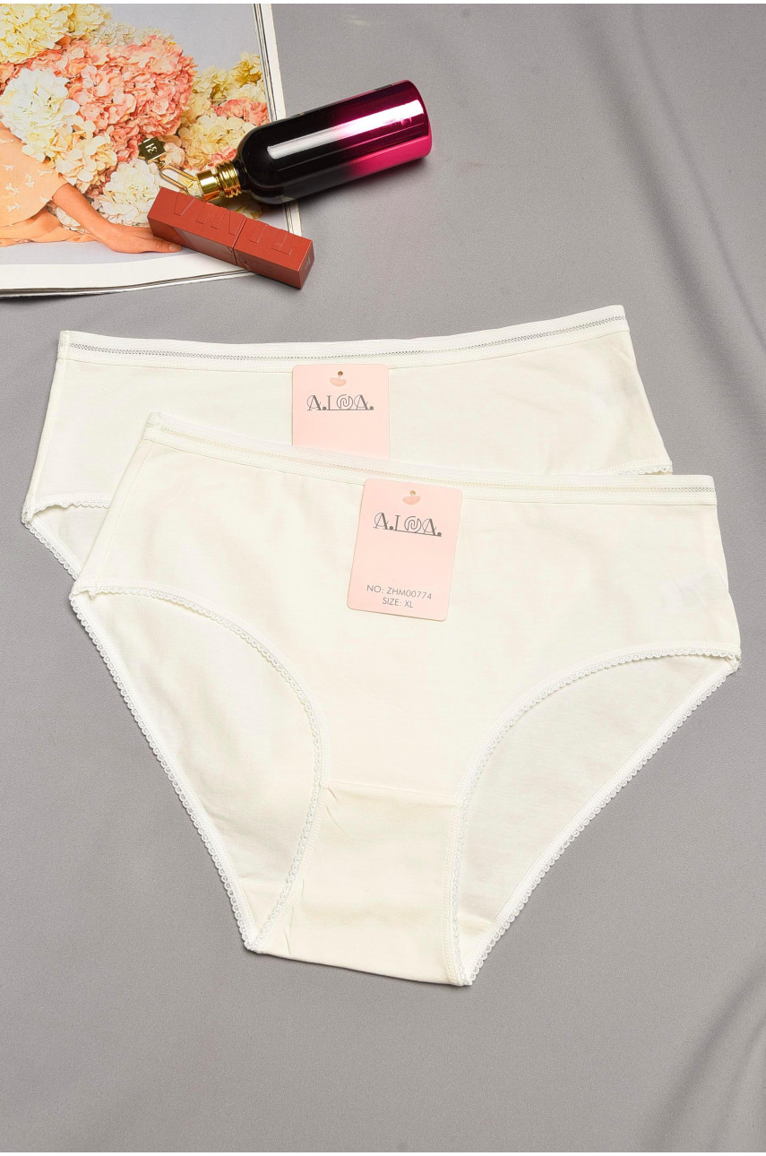Набор трусов женских полубатальных 2 штуки 00774 195532