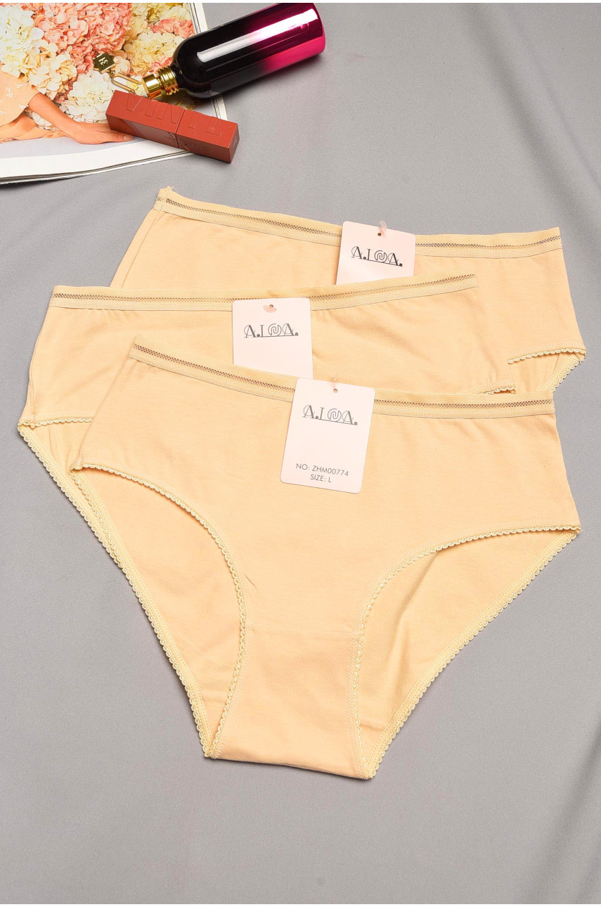 Набор трусов женских полубатальных 3 штуки 00774 195534