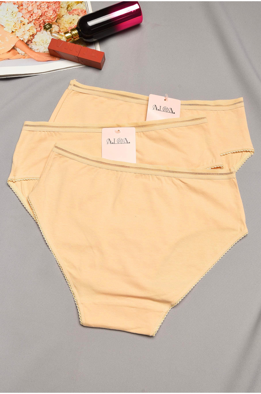 Набор трусов женских полубатальных 3 штуки 00774 195534