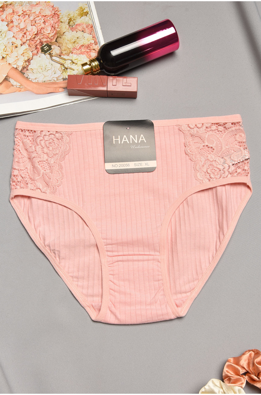 Трусы женские полубатальные персикового цвета 20056 195538