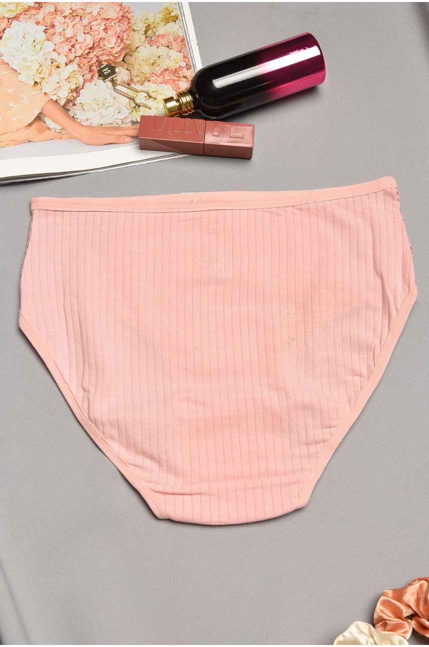 Трусы женские полубатальные персикового цвета 20056 195538