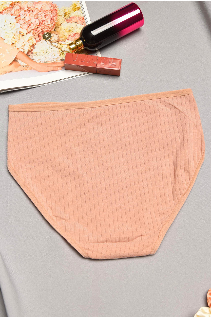 Трусы женские полубатальные бежевого цвета 20056 195540