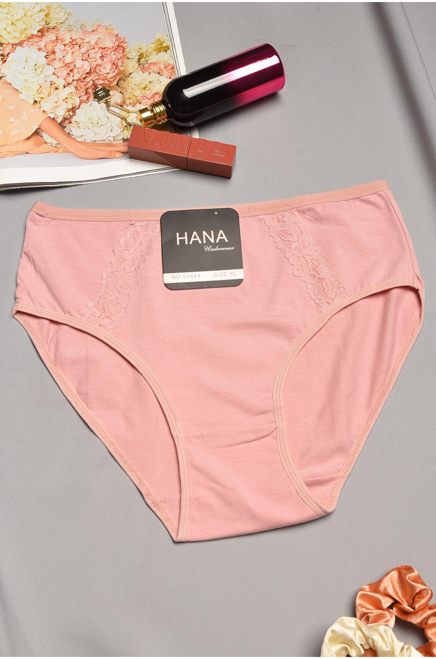 Трусы женские полубатальные пудрового цвета 51444 195544