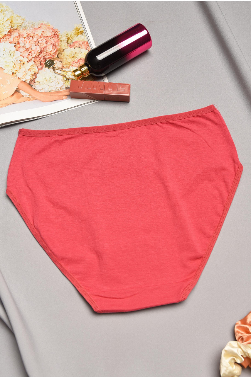 Трусы женские полубатальные терракотового цвета 51444 195546