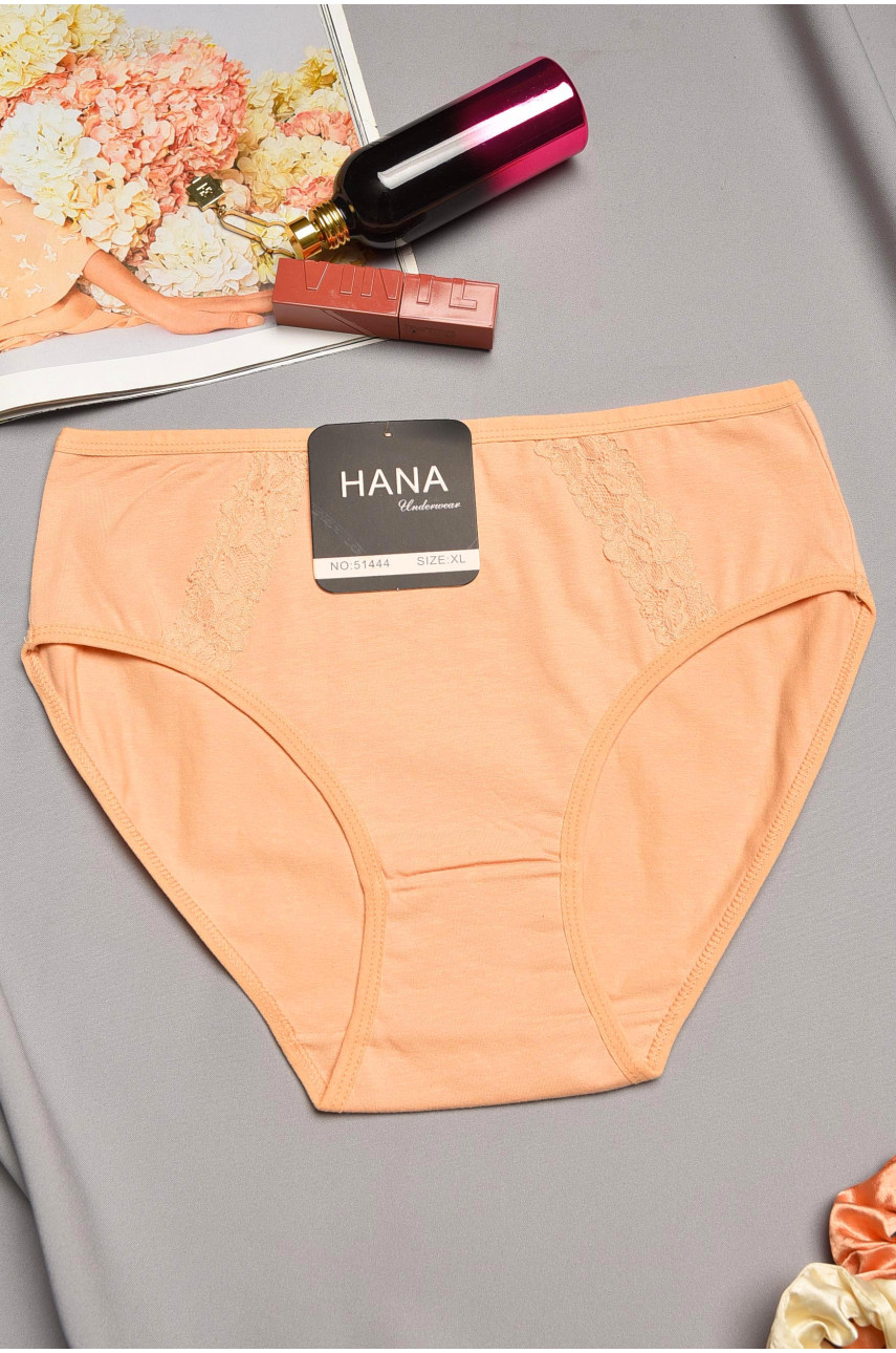 Трусы женские полубатальные бежевого цвета 51444 195547