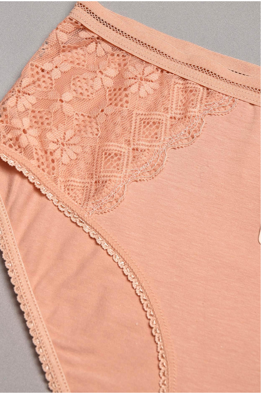 Труси жіночі напівбатальні пудрового кольору 00773 195554