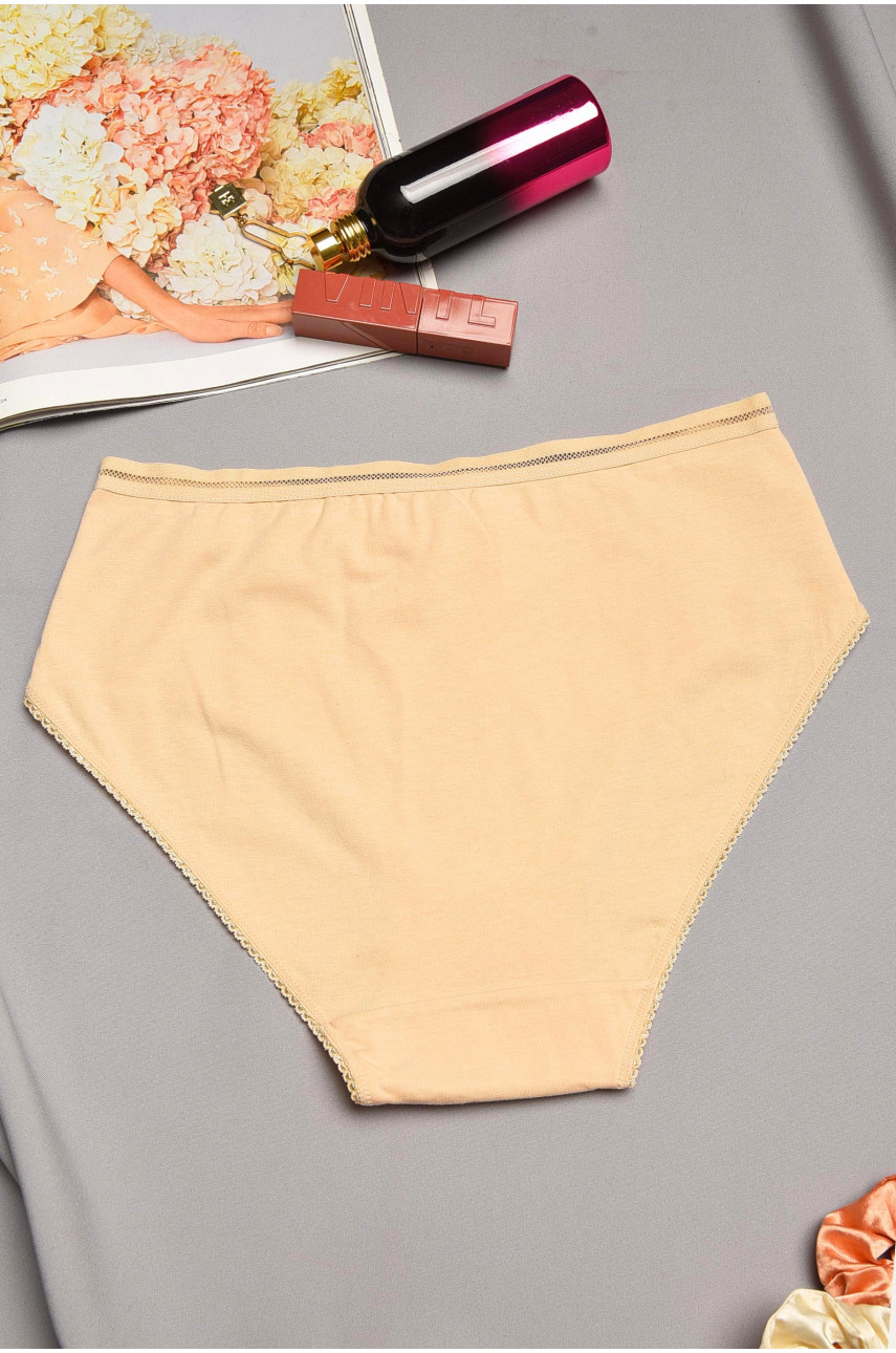 Трусы женские полубатальные бежевого цвета 00773 195555