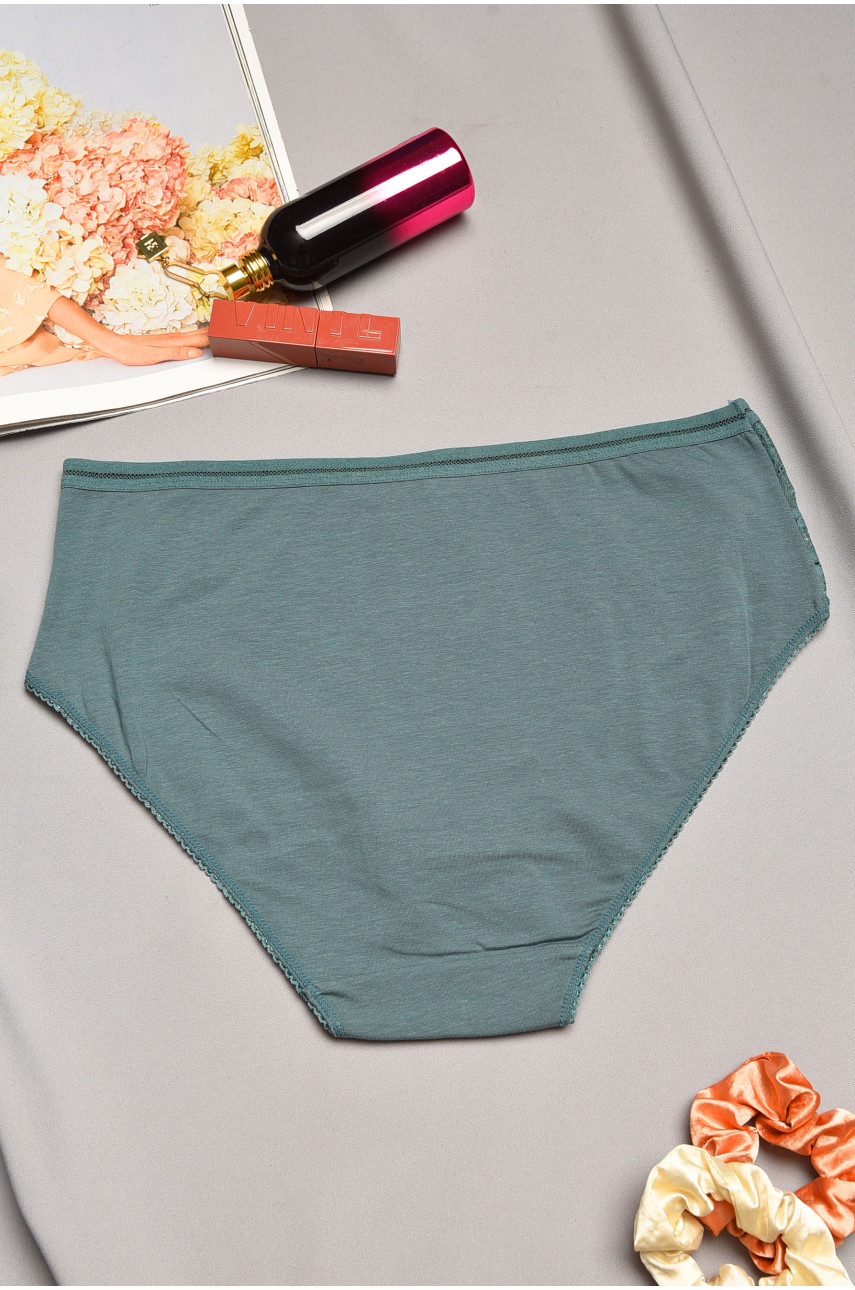 Трусы женские полубатальные мятного цвета 00773 195557