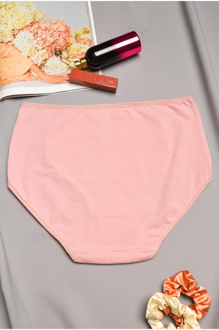 Трусы женские полубатальные розового цвета 92154 195559