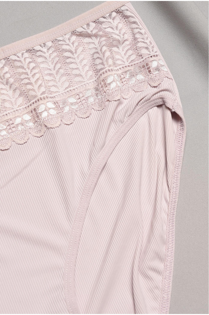 Труси жіночі напівбатальні бузкового кольору 38314 195566