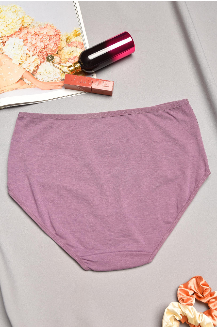 Трусы женские полубатальные фиолетового цвета 79103 195579