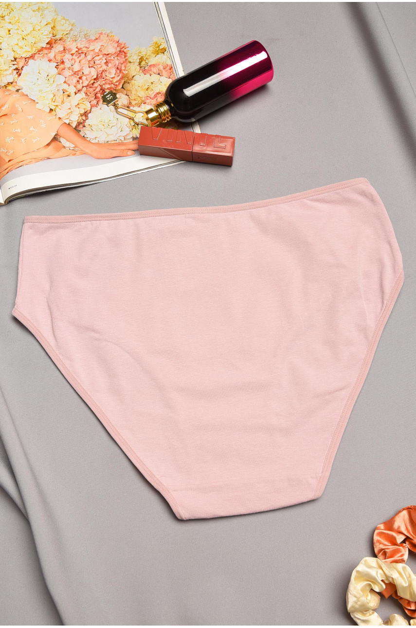 Труси жіночі напівбатальні пудрового кольору 35114 195580 Труси жіночі напівбатальні пудрового кольору 35114 195580