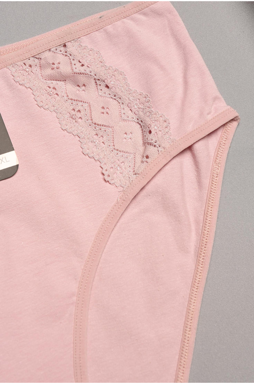 Труси жіночі напівбатальні пудрового кольору 35114 195580 Труси жіночі напівбатальні пудрового кольору 35114 195580