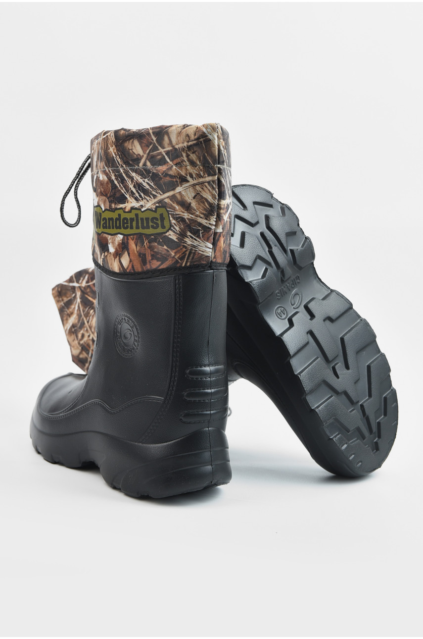 Чоботи чоловічі піна з фетровим утеплювачем чорного кольору С22А 195587