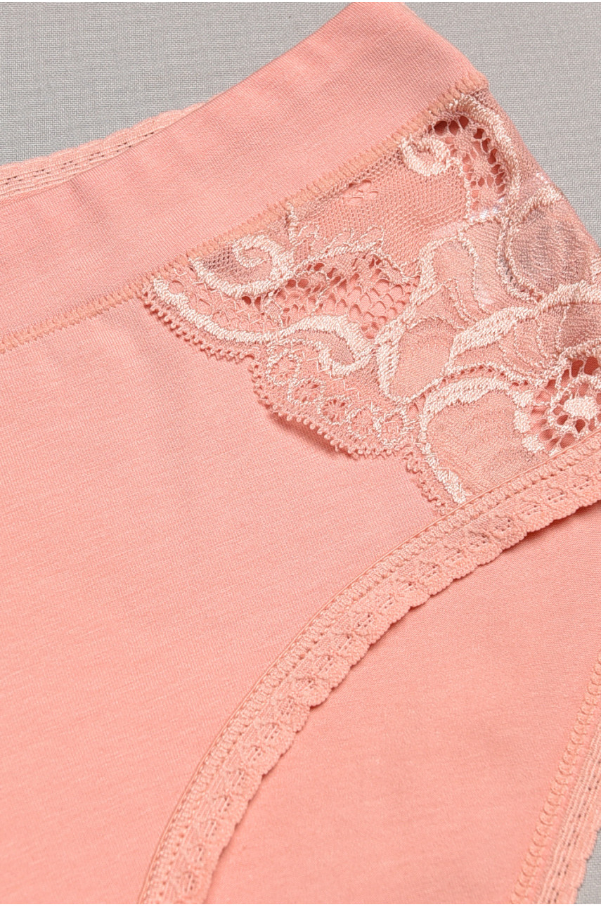 Трусы женские полубатальные пудрового цвета 8376 195597