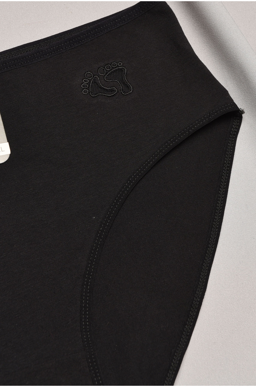 Труси жіночі напівбатальні чорного кольору 3889 195599