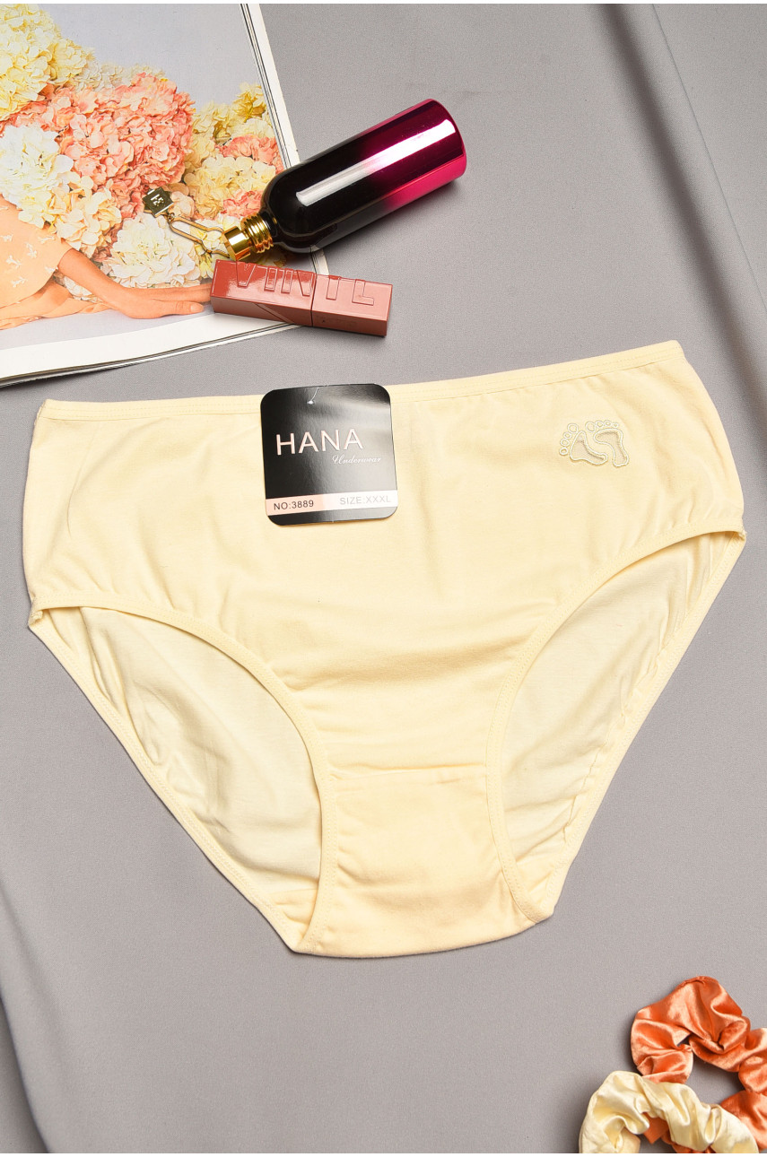 Трусы женские полубатальные молочного цвета 3889 195604