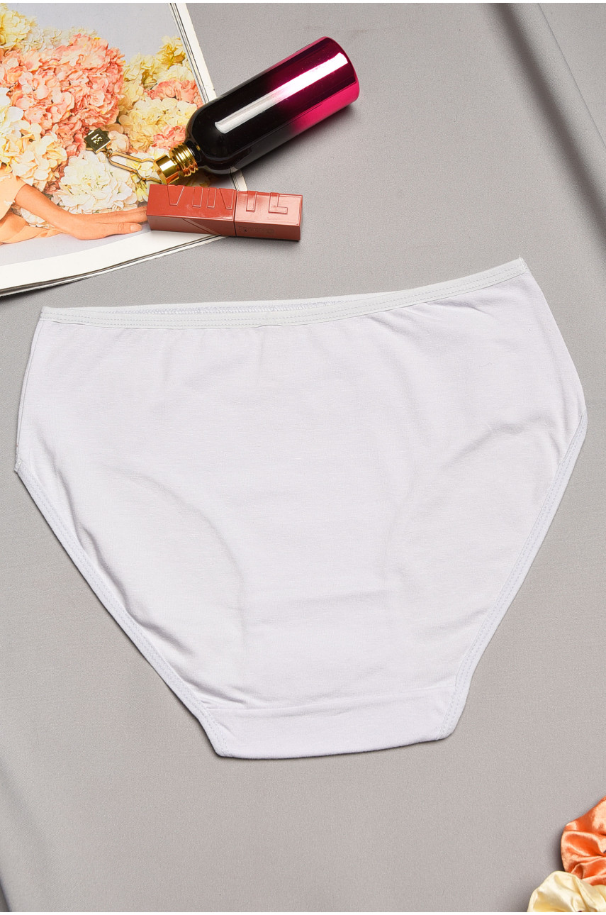 Трусы женские полубатальные серого цвета 3889 195605