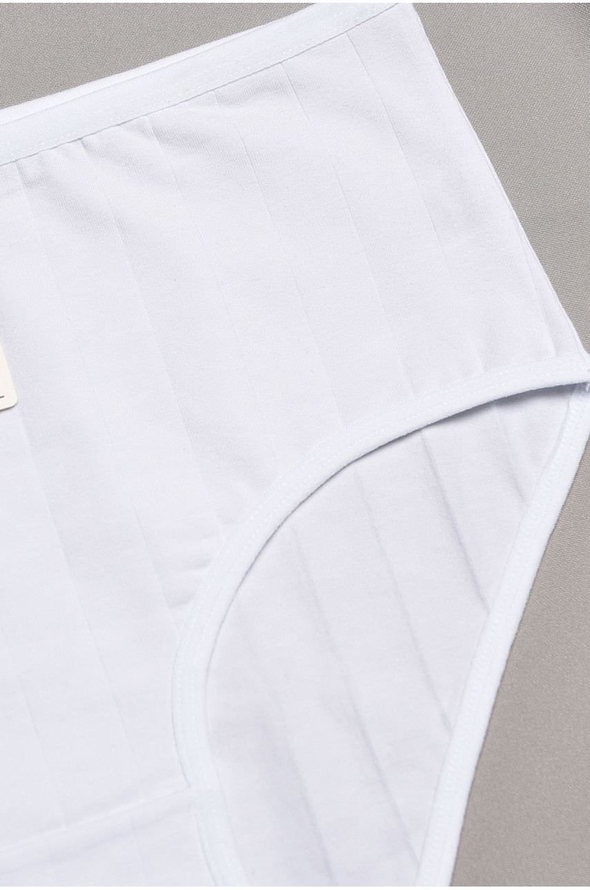 Трусы женские полубатальные белого цвета 518 195607